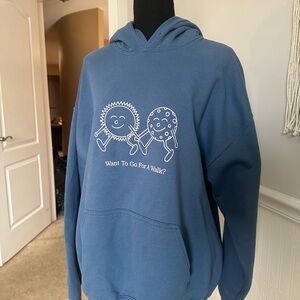 Lonely Ghost "Want To Go For A Walk?"- Ways to Say I Love You Hoodie